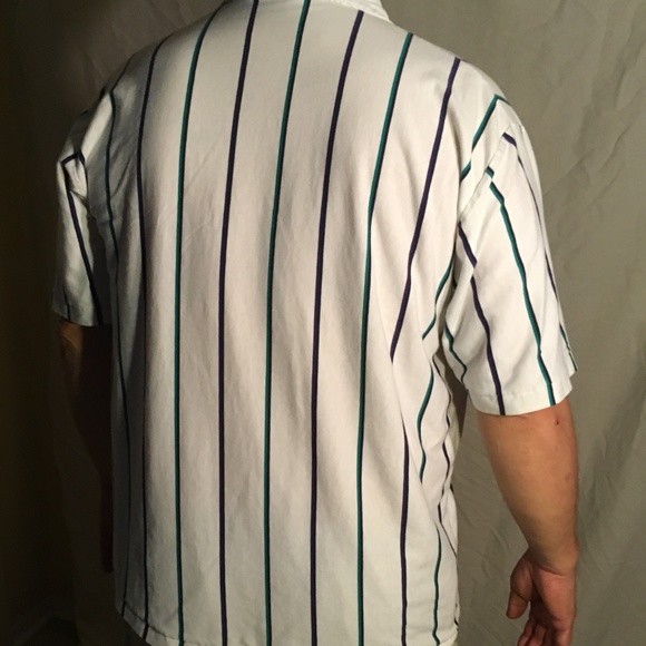 Hill & Archer Polo Shirt size XXL White w/stripes - Picture 3 of 4